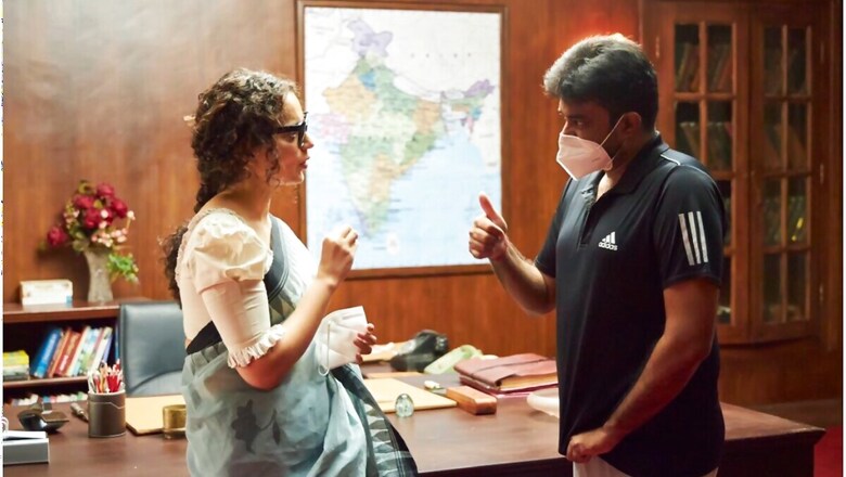 Kangana Ranaut Posts Pics from Shooting of Thalaivi, Says Film Set is a Soothing Place