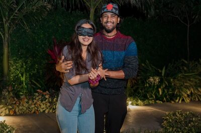 Arjun Sarja's Daughter Aishwarya Shares Enchanting Birthday Photos With Fiancé