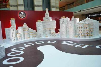 Maruti Suzuki celebrates Dzire's 1 million mark by creating the biggest and the sweetest installation