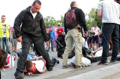 Warsaw violence mars Euro 2012