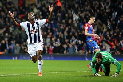 EPL: Crystal Palace fall short after their second-half surge against West Bromwich