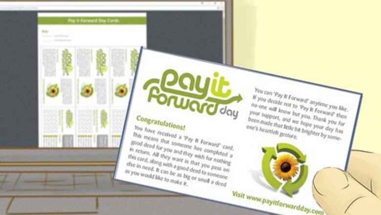 How to Pay It Forward