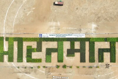 Maharashtra Forest Department Writes 'Bharat Mata' With 65,724 Saplings, Creates A World Record