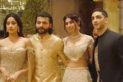 Khushi Kapoor, Vedang Raina Make It Official, Pose With Janhvi, Shikhar at Anant Ambani's 'Shubh Aashirwad'