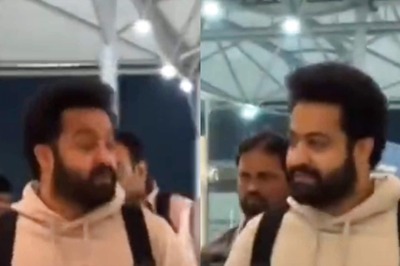 RRR Star Jr NTR Gets Mobbed By Fans at Airport As He Leaves for Oscars; Video Goes Viral