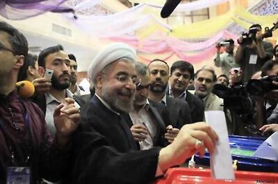 Iran polls: Moderate cleric Rohani on course for an outright win