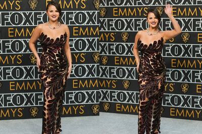 Emmy Awards 2024: Selena Gomez's Bold Strapless Gown Features 450,000 Sequins