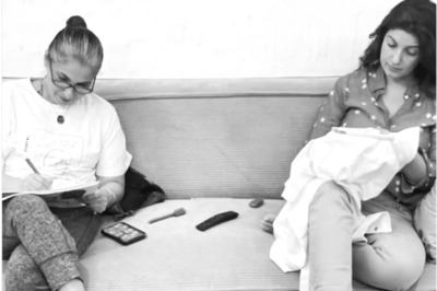 Twinkle Khanna Knits While Dimple Kapadia Sketches as They Spend Quiet Time Together