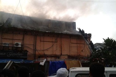 Fire near Manish market in Mumbai