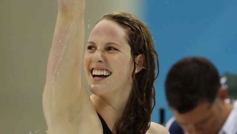 Franklin wins 200m backstroke in record time