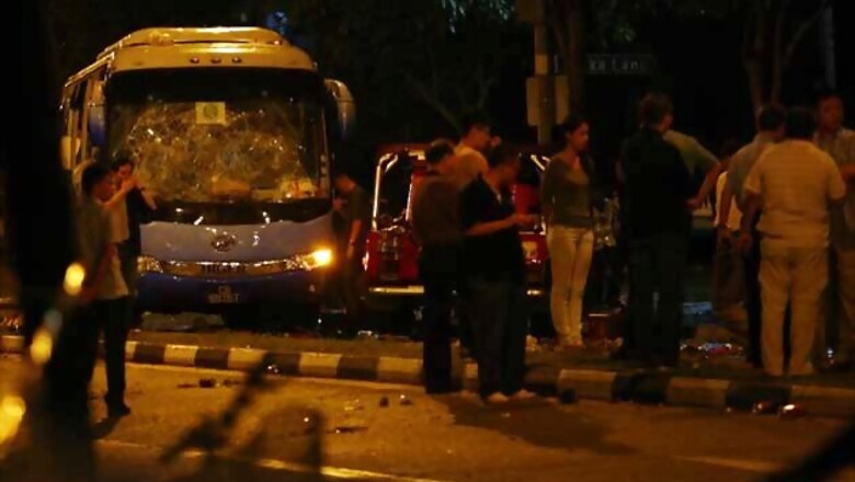 Singapore hit by rare outbreak of rioting in 'Little India', 27 arrested