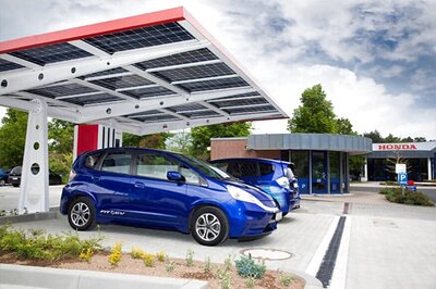 Europe's Most Advanced Public Electric Vehicle Charging Station Opened At Honda R&D