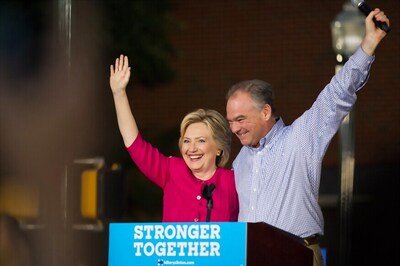 US Poll Campaign: Hillary Clinton, Tim Kaine Begin Bus Tour