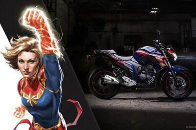 Avengers Assemble: Yamaha FZ25 Captain Marvel and Black Panther Edition Launched in Brazil