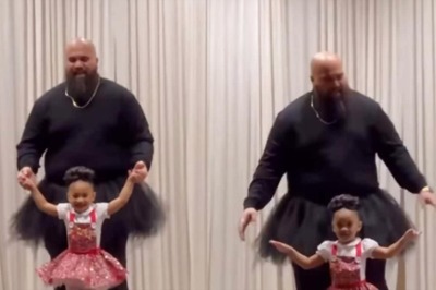 Best Dad Award Goes To This Man In Black Tutu Skirt - Watch