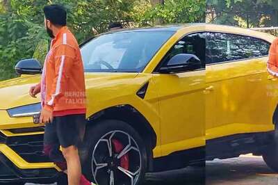 Raj Kundra Spotted in Swanky Lamborghini at Mumbai Football Ground