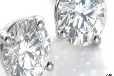 Diamonds as icing on wedding cake