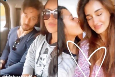 Tiger Shroff's Sister Krishna Plants Kiss on Disha Patani's Cheek in This Adorable Pic