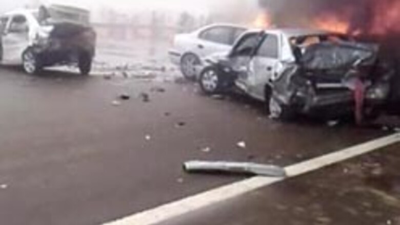 In Pics: 200-car pile-up on Dubai Highway