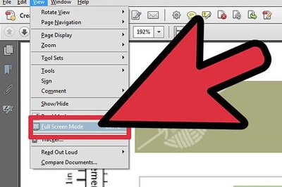 How to View a PDF Document in Full Screen View