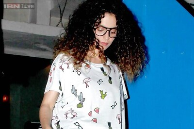 Look of the day: Kangana Ranaut rocks a casual look in denims and a T-shirt