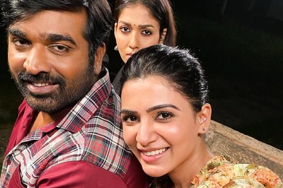Kaathu Vaakula Rendu Kaadhal: Vijay Sethupathi Poses With Samantha, Nayanthara for Unmissable Selfies