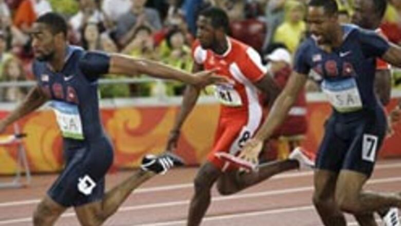 US out of men's and women's 4x100meters relay