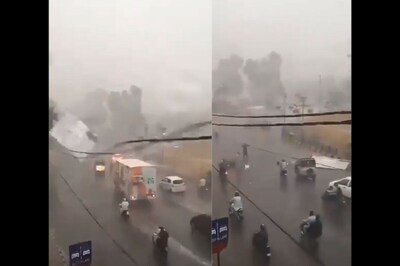 Viral Video of Signboard Falling on Motorists is from Pakistan and Not Cyclone Nivar