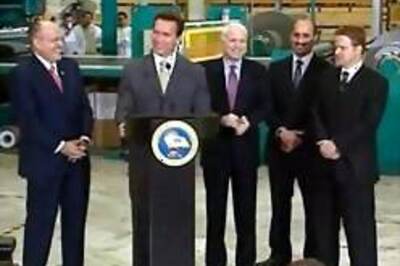 Terminator's fave: Schwarenegger backs McCain