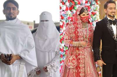 Adnaan Sheikh's Wife Ayesha Wears A Burqa, Poses With Him In FIRST Appearance After Wedding | Watch