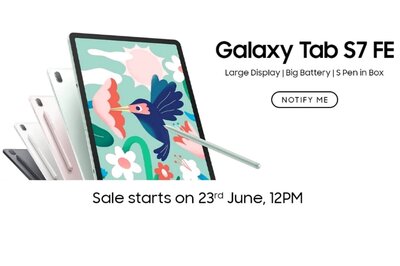 Samsung Galaxy Tab S7 FE and Tab A7 Lite to Go on Sale in India on June 23, Amazon Listing Reveals