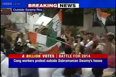 Congress protests after BJP's Swamy calls Priyanka an alcoholic