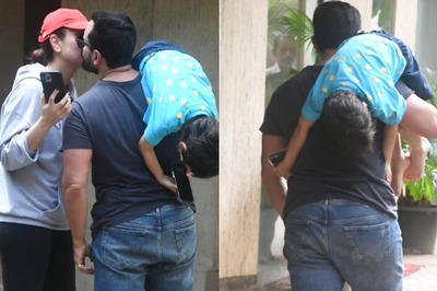 Kareena Kapoor and Saif Ali Khan Share a Sweet Kiss But It's Taimur Ali Khan Who Steals The Show