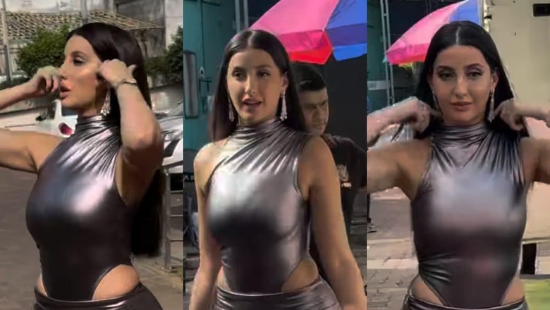 Sexy! Nora Fatehi Flaunts Her Curves in A Jaw Dropping Cut Dress, Hot Video Goes Viral; Watch