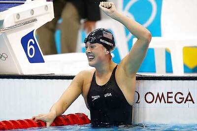 USA's Schmitt wins gold in women's 200 freestyle