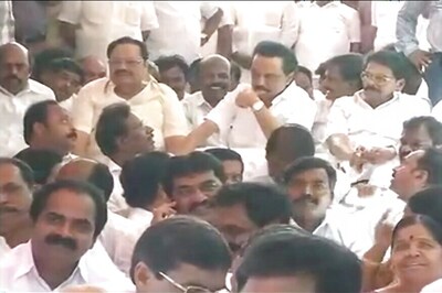 DMK MLAs Protest Outside Tamil Nadu Assembly