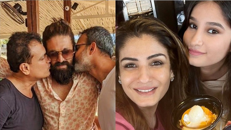 KGF 2: Yash Gets Kisses From Prashanth Neel At Beachside Party, Raveena Tandon Celebrates Success With Family