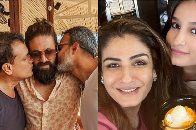 KGF 2: Yash Gets Kisses From Prashanth Neel At Beachside Party, Raveena Tandon Celebrates Success With Family
