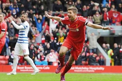 Steven Gerrard heads Liverpool to 2-1 win vs QPR in Premier League