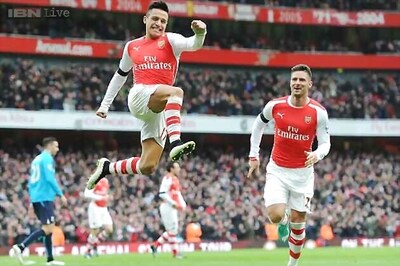 Alexis Sanchez nets twice as Arsenal beat Stoke 3-0, go 5th in EPL