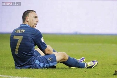 France winger Franck Ribery ruled out of football World Cup 2014