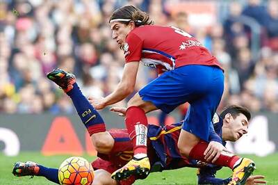 Atletico Madrid's Luis gets three-game ban for Messi horror tackle