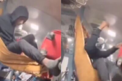 Man's Attempt to Sleep on a Makeshift Hammock in Packed Train Ends in Comedy. Watch Viral Video