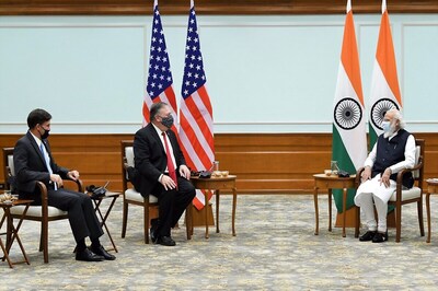 US Secy of State Mike Pompeo, Defence Secy Mark Esper Call on PM Modi