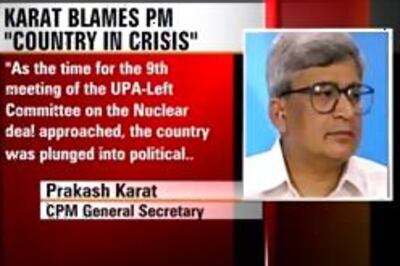 Karat blames Manmohan for N-deal deadlock