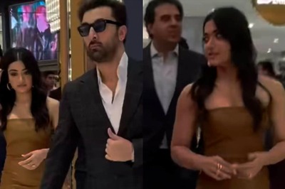 Sexy! Rashmika Mandanna Flaunts Her Curves in Hot Dress at Animal Premiere, Watch Viral Video