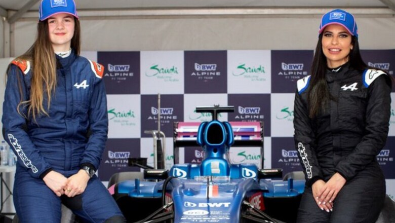 Aseel Al Hamad and Abbi Pulling Become First Women to Drive an F1 Car in Saudi Arabia