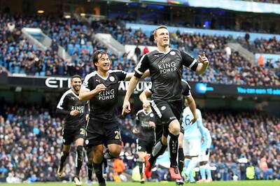 Leicester City beat Manchester City 3-1 to go six points clear at top