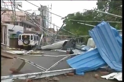 Uprooted trees, electric poles tell tale of cyclone Hudhud impact