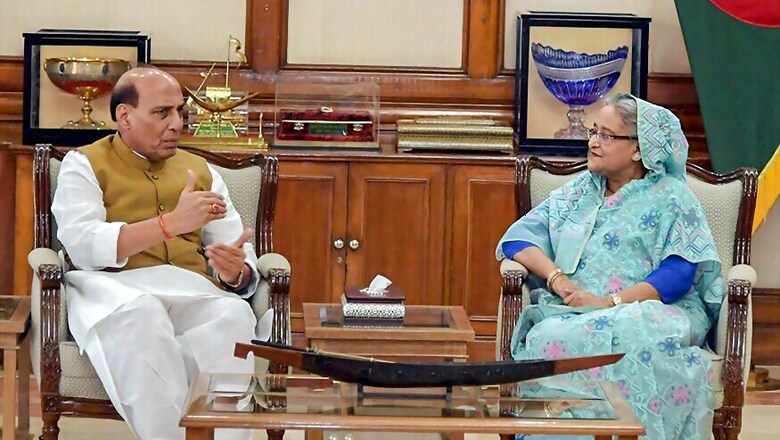 Rajnath Calls on Bangladeshi PM, Discusses Issues of Mutual Concern